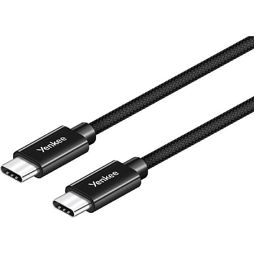 Yenkee Câble USB-C vers USB-C - Noir