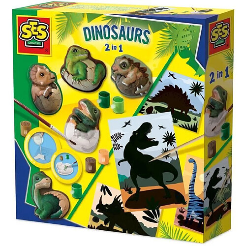 Ses creative Coffret moulage dinosaures