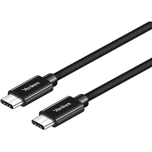 Yenkee Câble USB-C vers USB-C - Noir