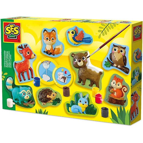 Ses creative coffret moulage et peinture animaux de la forêt