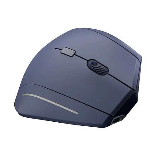 TNB MWERGOVBTRBL souris verticale sans fil Bluetooth rechargeable 1600 dpi bleue