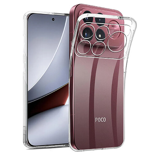 Htdmobiles Coque pour Xiaomi Poco F9 Ultra - housse etui silicone gel fine + film ecran - TRANSPARENT TPU