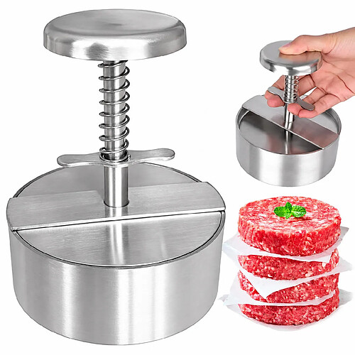 INF Presse à hamburger en acier inoxydable 304 11 cm