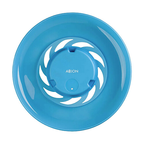 Axxion Enceinte Bluetooth Frisbee Étanche IPX6 avec Éclairage Lumineux Bleu