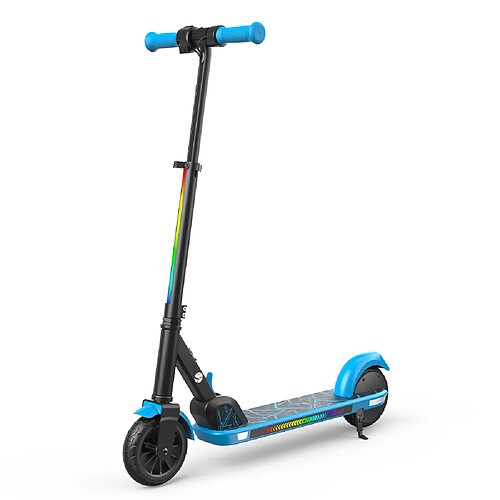 ISCOOTER K4 Trottinette Électrique Enfant Pliable avec Éclairage LED pour 6–12 Ans, Bleu