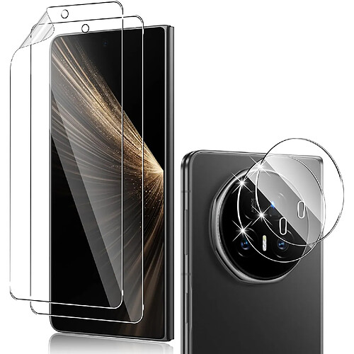 2+2 Pièces pour Honor Magic V5 Protecteur d'écran + Caméra A