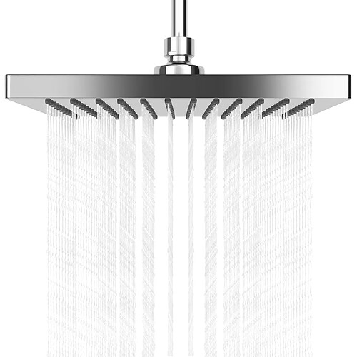 Pommeau de douche à 144 jets de pluie - 25,4 cm - argenté