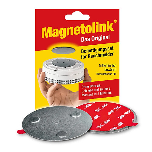 Support aimanté pour détecteur de fumée