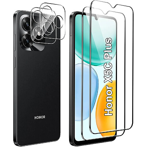 FDHYFGDY Protecteur d'écran pour Honor X5c Plus Verre Trempé