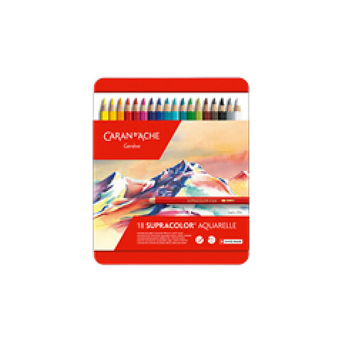 Caran d'ache crayons de couleur Supracolor Soft - 18 couleurs