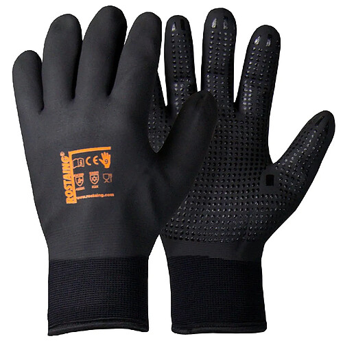 WinterPro - Paire de Gants Travail - Noir - Hiver - Idéal pour les Travaux en Milieu Humide