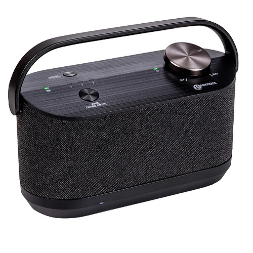 Geemarc Enceinte TV Sans Fil 5000mAh Sonarya avec Amplification Vocale IA Noir