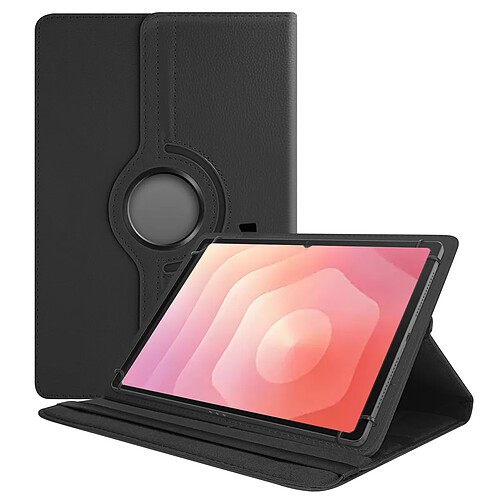 Coque rotatif en cuir pour Samsung Galaxy Tab S11 SM-X730 SM-X736 11" - Noir - Visiodirect-