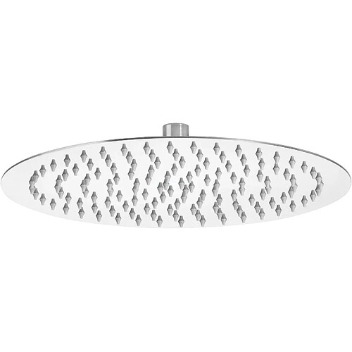 Douche Plafond Acier 300mm Tête de Douche Rainure Chromée