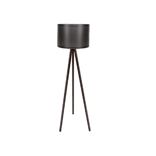 D BY M.RED Lampe sur pied Nordic - Noir et noyer - Abat-jour en polypropylène - 145 cm