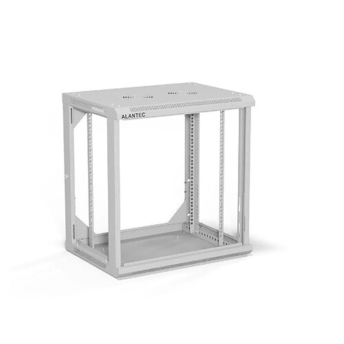A-LAN Armoire de Rangement 19" 12U 600x450 Grise FLAT PACK SW-12U-600-450-01-SF
