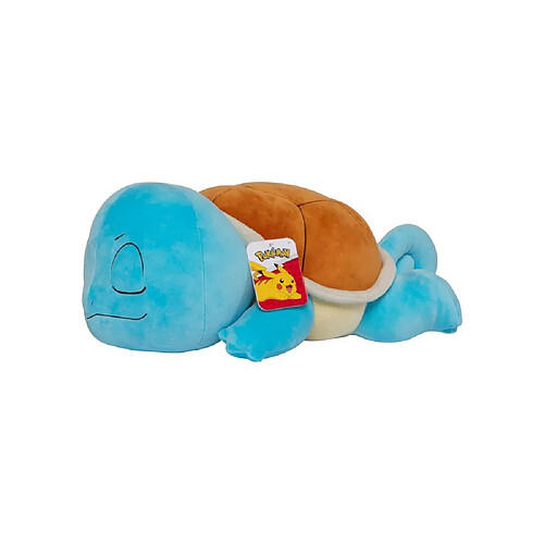 Pokémon Carapuce - Peluche dormante 45 cm - Ultra-douce - Position endormie