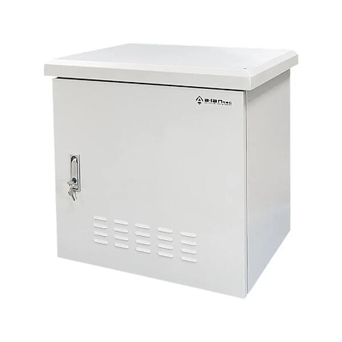 ALANTEC Armoire Rack Extérieure IP55 19" 9U 600x600 Grise SZ-9U-600-600-01-S