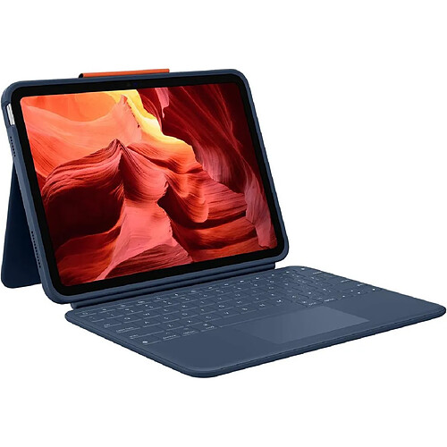 Logitech Rugged Combo 4 Touch - Clavier et étui folio avec trackpad pour Apple iPad 10,9 pouces (10e génération) - Modèle 920-011182 10.9-inch 10th
