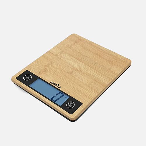 Balance de cuisine FABRILAMP Chief 5 kg bambou tactile avec tare