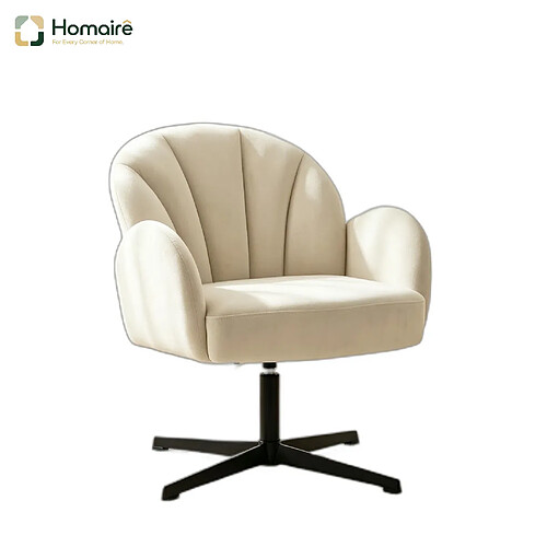 HOMAIRE Fauteuil en beige de 64.5 x 68 x 80 cm