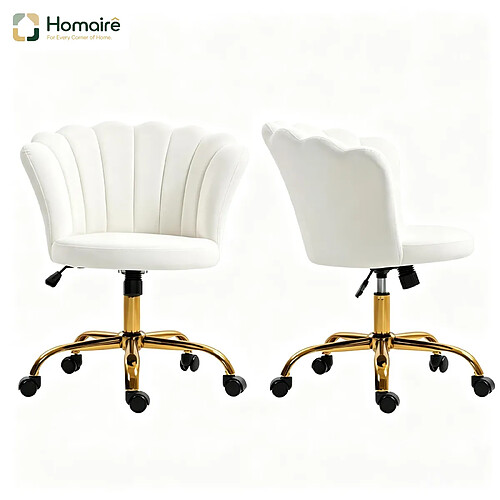 HOMAIRE Chaise de bureau blanc en de 64 × 64 × 90 cm