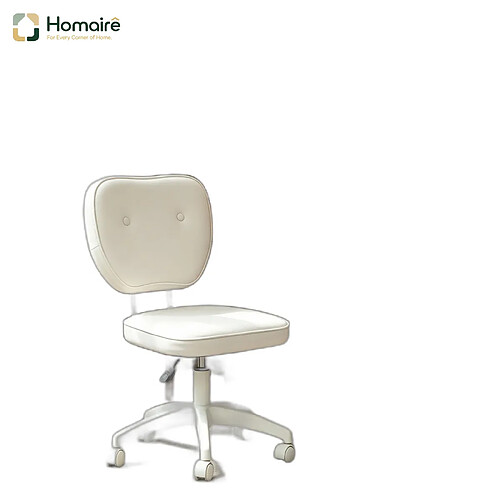 HOMAIRE Chaise de bureau blanc en Nylon et polyuréthane de 46 × 46 × 92 cm