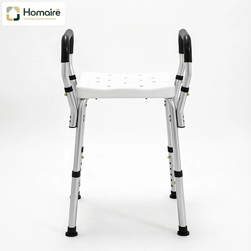 HOMAIRE Fauteuil blanc en aluminium et hdpe 52 x 45 x 69 cm