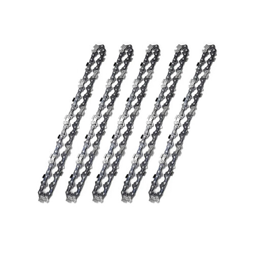 INF Chaîne de tronçonneuse 10 pouces, 40 maillons d'entraînement 20 dents, pack de 5