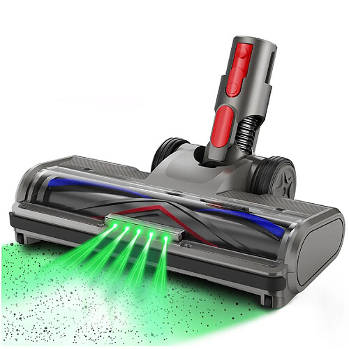 Tête de brosse de remplacement anti-emmêlement pour aspirateurs Dyson V7, V8, V10, V11 et V15 — Compatible tapis et sols durs — Noir