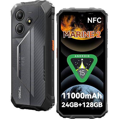 OSCAL Marine 2,8 Go 128 Go, Noir ou Orange