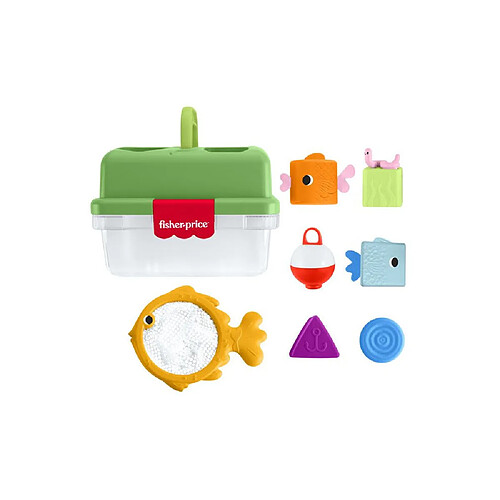 Fisher Price Fisher-Price Friendship Forest - Jeu de pêche à formes - Boîte de rangement - 6 blocs