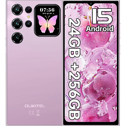 Smartphone OUKITEL C62 Pro écran 6,88" 24Go+256Go batterie 5150mAh Android15