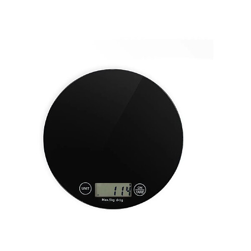 LIVOO DOM494N - Balance de cuisine électronique - Plateforme verre noire - LCD tactile - 5 kg - 1 g