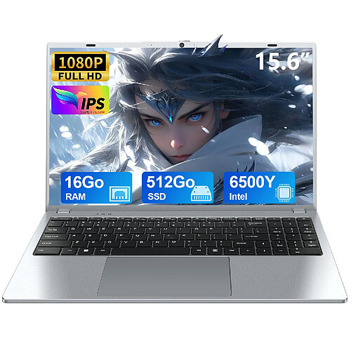 VANWIN PC Portable 15,6" FHD IPS - Intel Pentium Gold 6500Y - 512Go SSD - 16Go RAM - Win 11 Pro