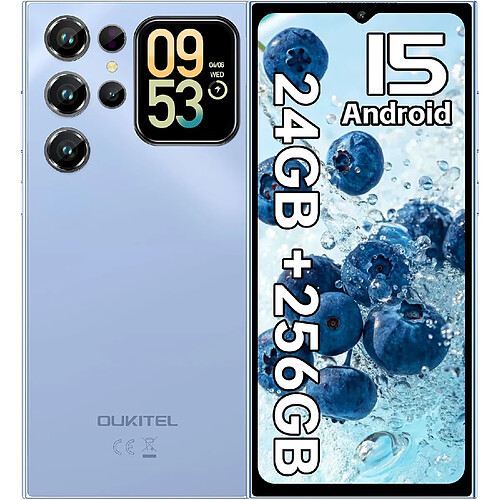 Smartphone OUKITEL C62 Pro écran 6,88" 24Go+256Go batterie 5150mAh Android15
