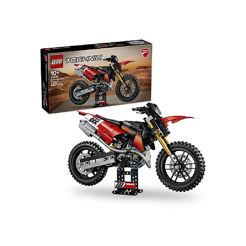 LEGO Technic 42238 Ducati Desmo450 MX Factory - Moto tout-terrain motocross