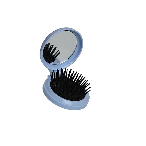 INF Peigne Pliant Compact à Coussin d'Air avec Miroir de Maquillage Blue