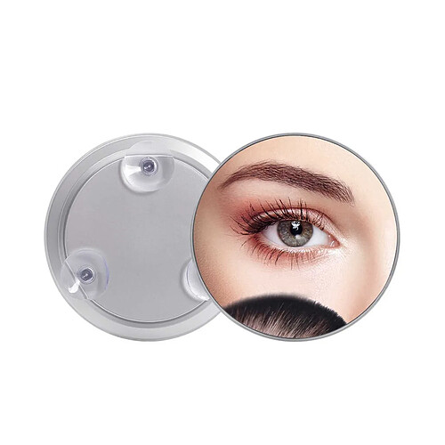 INF Miroir de maquillage grossissant 30x - Blanc, Design portable à ventouses