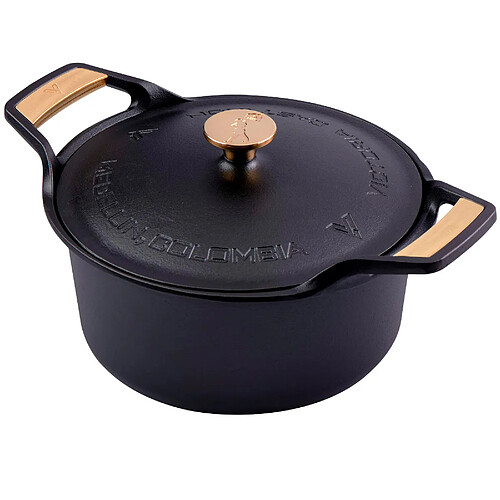 Victoria Cocotte Induction Fonte Assaisonnée 30 cm, Dutch Oven 5,7L, Sans PTFE et PFOA 38458 Victori