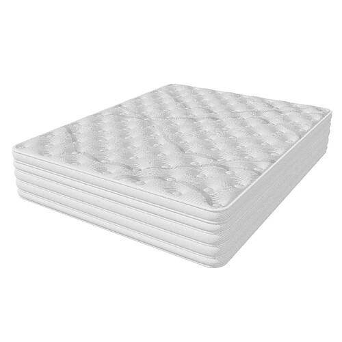 DEWINNER Matelas 90x200x28 cm, fermeté moyenne H3/H4,matelas hybride à ressorts ensachés