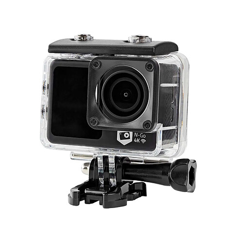 Nedis Caméra d'Action Double Écran 4K 16MP Wi-Fi Étanche 30m avec Sortie HDMI Noir