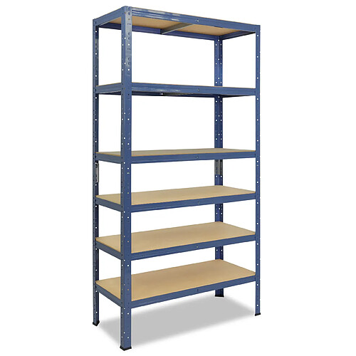 shelfplaza HOME 230x40x45 cm Étagère charges lourde en bleu avec 6 étagères 145 kg par étagère