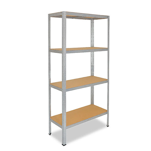 shelfplaza HOME 155x50x23 cm Étagère charges lourde en galvanisé avec 4 étagères et une capacité de charge de 175 kg par étagère