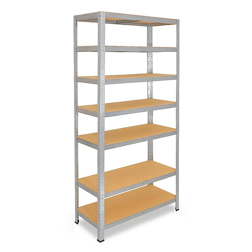 shelfplaza HOME 180x60x23 cm Étagère charges lourde en galvanisé avec 7 étagères 125 kg par étagère