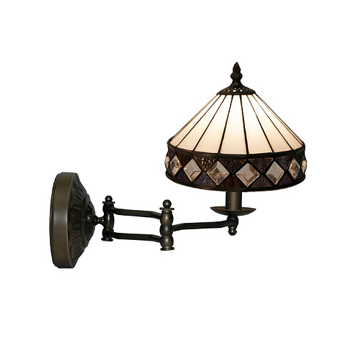 Alexandra House Living Applique murale avec bras articulé, diamètre 20 cm, série Illumina