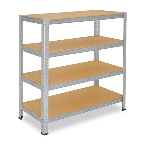 shelfplaza HOME 100x60x40 cm Étagère charges lourde en galvanisé avec 4 étagères 175 kg par étagère