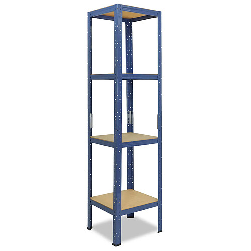 shelfplaza HOME 180x30x30 cm Étagère charges lourde en bleu avec 4 étagères 175 kg par étagère