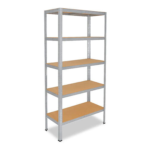 shelfplaza HOME 200x75x60 cm Étagère charges lourde en galvanisé avec 5 étagères 175 kg par étagère