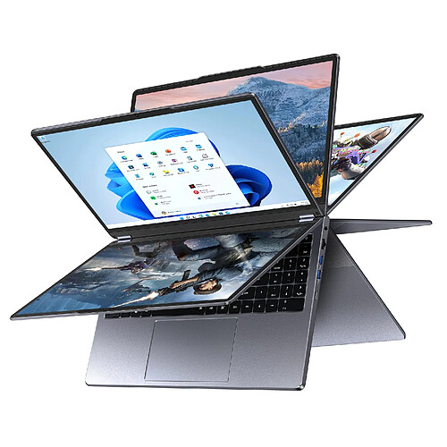 VANWIN PC Portable -15.6''FHD -Écran tactile 360° Flip-AMD Ryzen3 3200(jusqu'à 3.5Ghz)